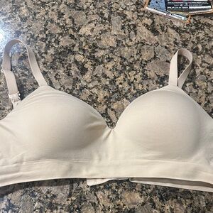 Elegant Cream Wireless Bra